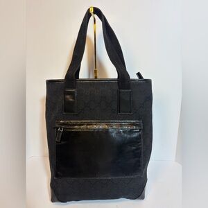 Gucci Black Monogram Tote